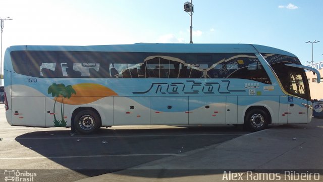 Transportadora Turística Natal 1510 na cidade de Aparecida, São Paulo, Brasil, por Alex Ramos Ribeiro. Número da foto: #4184284.