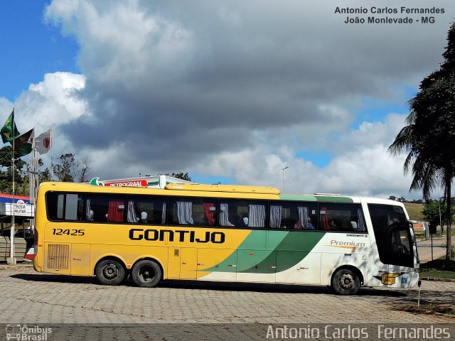 Empresa Gontijo de Transportes 12425 na cidade de João Monlevade, Minas Gerais, Brasil, por Antonio Carlos Fernandes. Número da foto: #4184056.