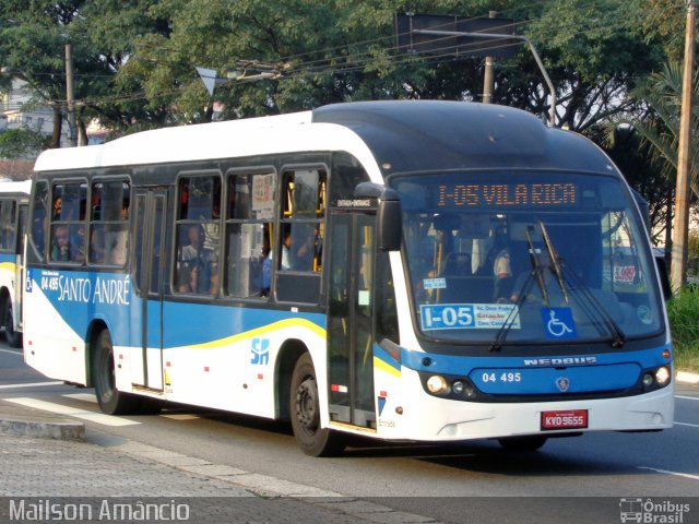 ETURSA - Emp. de Transp. Urbano e Rodoviário de Santo André 04 495 na cidade de Santo André, São Paulo, Brasil, por Mailson Amâncio. Número da foto: #4187382.