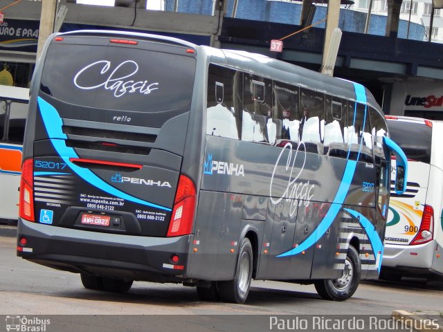 Empresa de Ônibus Nossa Senhora da Penha 52017 na cidade de Porto Alegre, Rio Grande do Sul, Brasil, por Paulo Ricardo  Rodrigues Villanova. ID da foto: 4186517.