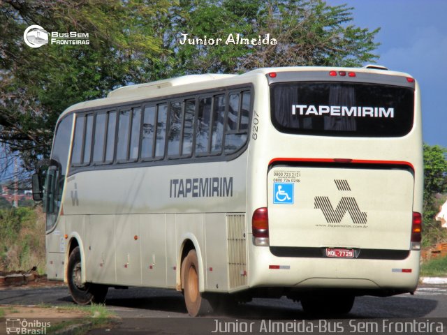 Viação Itapemirim 8207 na cidade de Teresina, Piauí, Brasil, por Junior Almeida. ID da foto: 4186390.