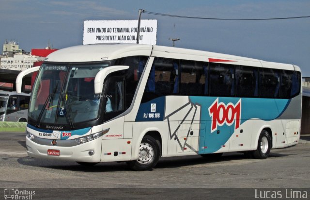 Auto Viação 1001 RJ 108.188 na cidade de Niterói, Rio de Janeiro, Brasil, por Lucas Lima. ID da foto: 4186431.