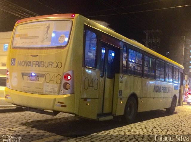 FAOL - Friburgo Auto Ônibus 043 na cidade de Nova Friburgo, Rio de Janeiro, Brasil, por Thiago Silva. Número da foto: #4189263.