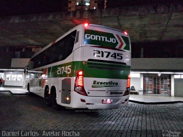 Empresa Gontijo de Transportes 21745 na cidade de Cachoeiro de Itapemirim, Espírito Santo, Brasil, por Daniel Carlos  Avelar Rocha. Número da foto: #4191567.