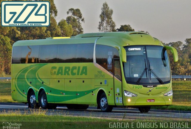 Viação Garcia 7909 na cidade de Sorocaba, São Paulo, Brasil, por EDUARDO - SOROCABUS. ID da foto: 4190347.