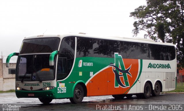 Empresa de Transportes Andorinha 5298 na cidade de Ourinhos, São Paulo, Brasil, por Cristiano Soares da Silva. ID da foto: 4190342.