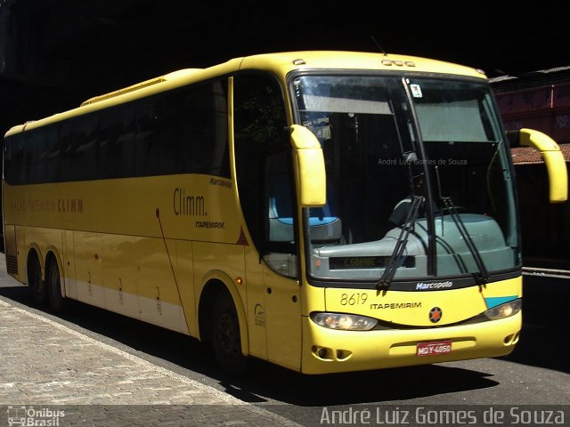 Viação Itapemirim 8619 na cidade de Rio de Janeiro, Rio de Janeiro, Brasil, por André Luiz Gomes de Souza. ID da foto: 4190874.