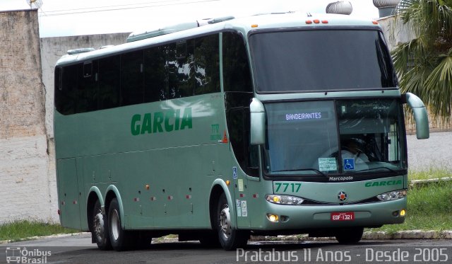 Viação Garcia 7717 na cidade de Ourinhos, São Paulo, Brasil, por Cristiano Soares da Silva. ID da foto: 4190344.