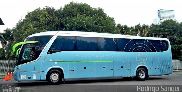 Viação Garcia 7697 na cidade de Curitiba, Paraná, Brasil, por Rodrigo S. G Busólogo do Brasil. Número da foto: #4194041.