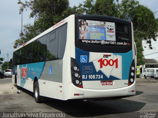 Auto Viação 1001 RJ 108.734 na cidade de Niterói, Rio de Janeiro, Brasil, por Jonathan Silva Figueiredo. Número da foto: #4192255.