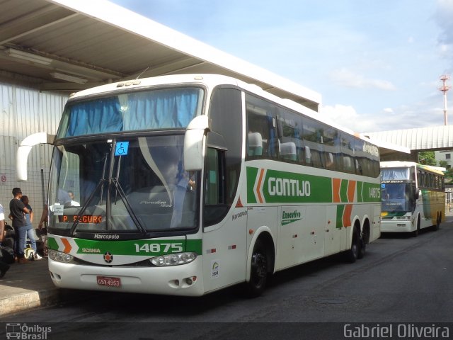 Empresa Gontijo de Transportes 14875 na cidade de Belo Horizonte, Minas Gerais, Brasil, por Gabriel Oliveira. Número da foto: #4195373.