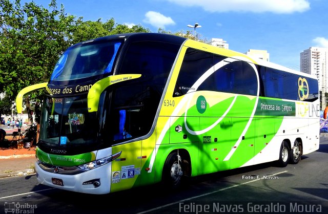 Expresso Princesa dos Campos 6340 na cidade de São Paulo, São Paulo, Brasil, por Felipe Navas Geraldo Moura . Número da foto: #4195023.