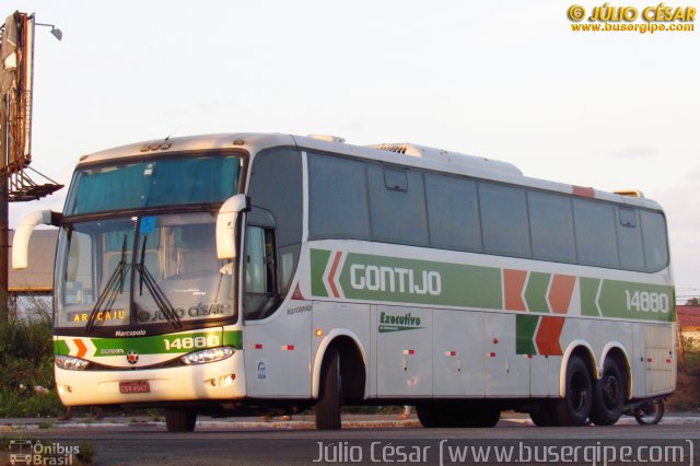 Empresa Gontijo de Transportes 14880 na cidade de Aracaju, Sergipe, Brasil, por Julio Cesar  Barbosa Martins. Número da foto: #4195600.
