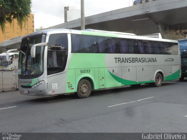 Transbrasiliana Transportes e Turismo 51233 na cidade de Belo Horizonte, Minas Gerais, Brasil, por Gabriel Oliveira. ID da foto: 4195352.