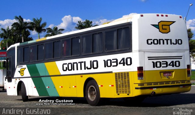 Empresa Gontijo de Transportes 10340 na cidade de Perdões, Minas Gerais, Brasil, por Andrey Gustavo. ID da foto: 4196148.