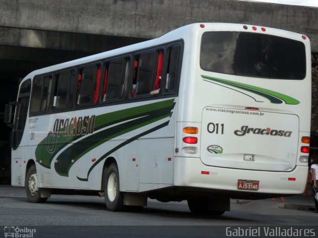 Viação Graciosa 011 na cidade de Curitiba, Paraná, Brasil, por Gabriel Valladares. Número da foto: #4198360.