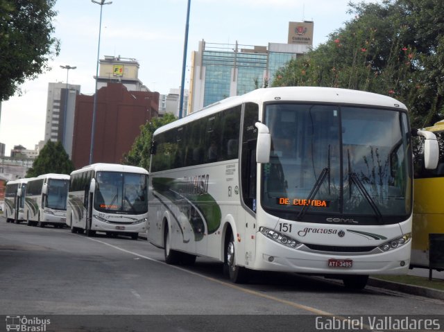 Viação Graciosa 151 na cidade de Curitiba, Paraná, Brasil, por Gabriel Valladares. Número da foto: #4198351.