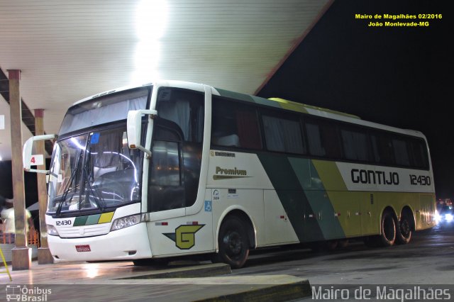 Empresa Gontijo de Transportes 12430 na cidade de João Monlevade, Minas Gerais, Brasil, por Mairo de Magalhães. ID da foto: 4199507.