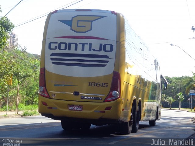 Empresa Gontijo de Transportes 18615 na cidade de Belo Horizonte, Minas Gerais, Brasil, por Júlio  Mandelli. ID da foto: 4200044.