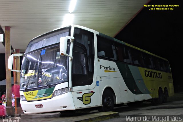 Empresa Gontijo de Transportes 12125 na cidade de João Monlevade, Minas Gerais, Brasil, por Mairo de Magalhães. ID da foto: 4199217.