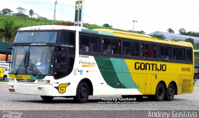 Empresa Gontijo de Transportes 15545 na cidade de Perdões, Minas Gerais, Brasil, por Andrey Gustavo. ID da foto: 4200878.