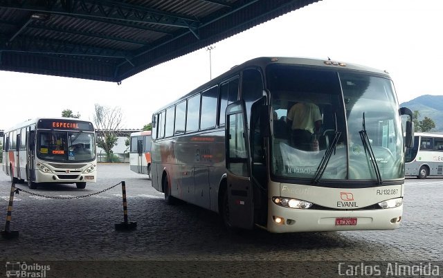 Evanil Transportes e Turismo RJ 132.087 na cidade de Nova Iguaçu, Rio de Janeiro, Brasil, por Carlos Almeida. ID da foto: 4162111.