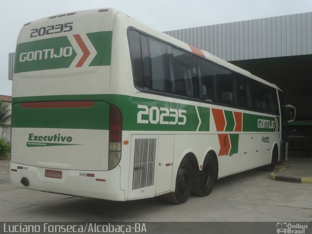 Empresa Gontijo de Transportes 20235 na cidade de Alcobaça, Bahia, Brasil, por Luciano Fonseca. Número da foto: #4162139.