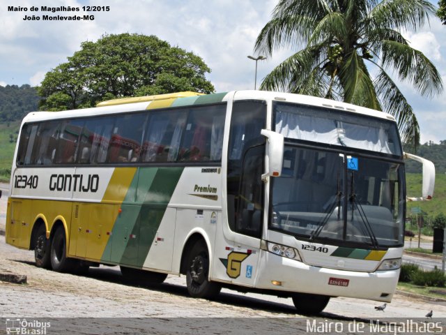 Empresa Gontijo de Transportes 12340 na cidade de João Monlevade, Minas Gerais, Brasil, por Mairo de Magalhães. ID da foto: 4162079.