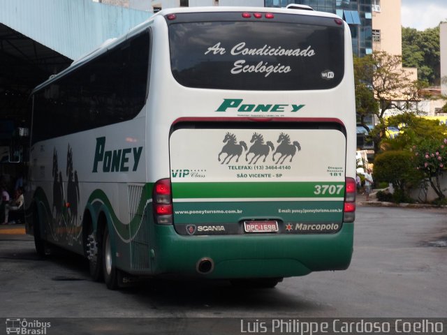 Trans Poney 3707 na cidade de Conselheiro Lafaiete, Minas Gerais, Brasil, por Luis Philippe Cardoso Coelho. ID da foto: 4162512.