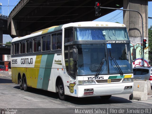 Empresa Gontijo de Transportes 15595 na cidade de Rio de Janeiro, Rio de Janeiro, Brasil, por Maxwel Silva. ID da foto: 4161794.