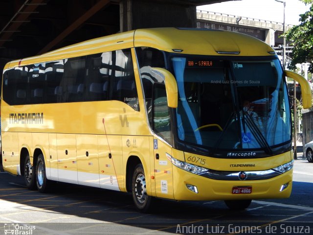 Viação Itapemirim 60715 na cidade de Rio de Janeiro, Rio de Janeiro, Brasil, por André Luiz Gomes de Souza. Número da foto: #4163360.