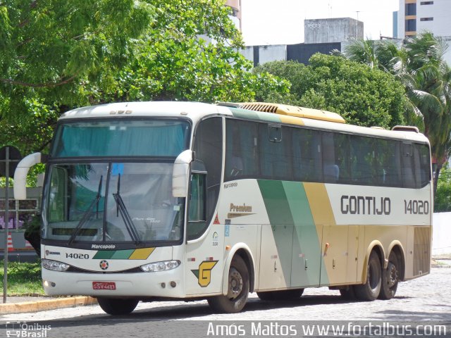 Empresa Gontijo de Transportes 14020 na cidade de Fortaleza, Ceará, Brasil, por Amós  Mattos. ID da foto: 4162417.