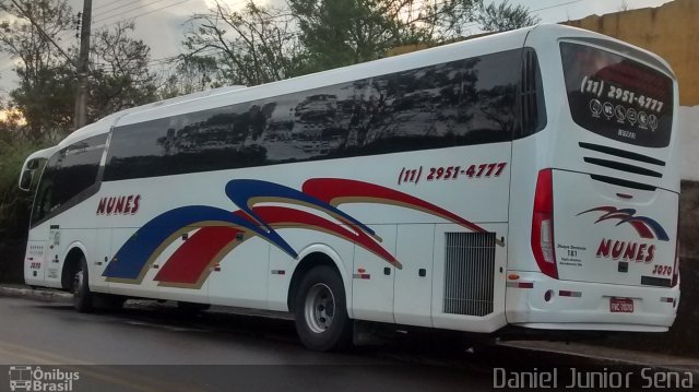 Nunes Turismo 3070 na cidade de Ouro Preto, Minas Gerais, Brasil, por Daniel Junior Sena. Número da foto: #4201976.