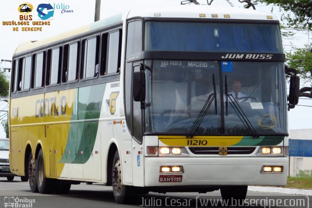 Empresa Gontijo de Transportes 11210 na cidade de Aracaju, Sergipe, Brasil, por Julio Cesar  Barbosa Martins. ID da foto: 4201895.