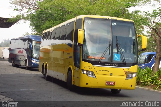 Viação Itapemirim 48123 na cidade de Vitória, Espírito Santo, Brasil, por Leonardo Couto. Número da foto: #4202124.