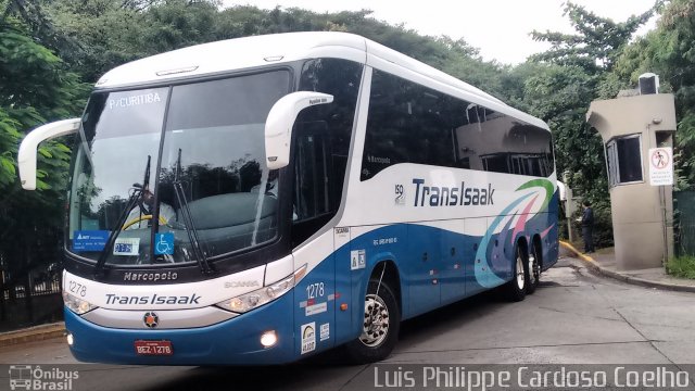 Trans Isaak Turismo 1278 na cidade de São Paulo, São Paulo, Brasil, por Luis Philippe Cardoso Coelho. Número da foto: #4201023.