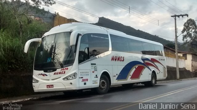 Nunes Turismo 3070 na cidade de Ouro Preto, Minas Gerais, Brasil, por Daniel Junior Sena. Número da foto: #4201967.