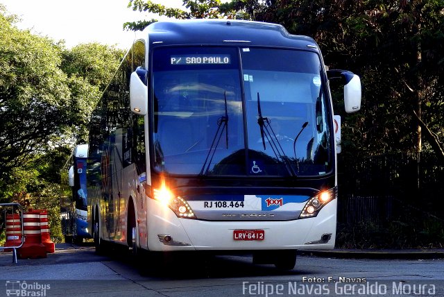 Auto Viação 1001 RJ 108.464 na cidade de São Paulo, São Paulo, Brasil, por Felipe Navas Geraldo Moura . Número da foto: #4203673.