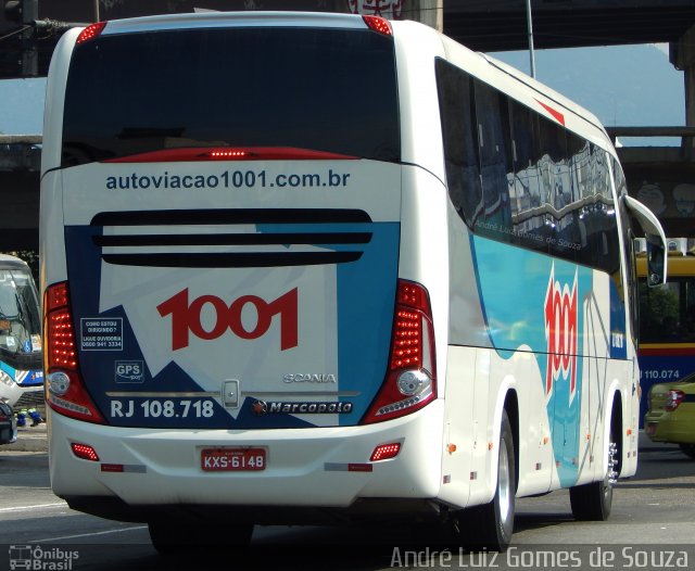 Auto Viação 1001 RJ 108.718 na cidade de Rio de Janeiro, Rio de Janeiro, Brasil, por André Luiz Gomes de Souza. ID da foto: 4204623.