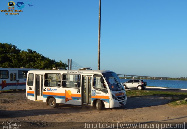 Viação Halley 2651 na cidade de Aracaju, Sergipe, Brasil, por Julio Cesar  Barbosa Martins. Número da foto: #4205045.