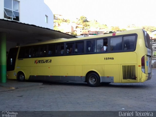Kaissara - Viação Caiçara 15946 na cidade de Manhuaçu, Minas Gerais, Brasil, por Daniel Teixeira . Número da foto: #4205169.