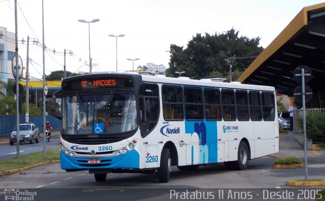 Nardelli Fretamento e Turismo 3260 na cidade de Salto, São Paulo, Brasil, por Cristiano Soares da Silva. ID da foto: 4207188.