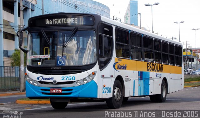 Nardelli Fretamento e Turismo 2750 na cidade de Salto, São Paulo, Brasil, por Cristiano Soares da Silva. Número da foto: #4207201.