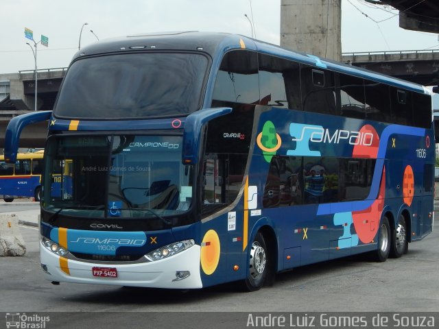 Viação Sampaio 11606 na cidade de Rio de Janeiro, Rio de Janeiro, Brasil, por André Luiz Gomes de Souza. ID da foto: 4208208.