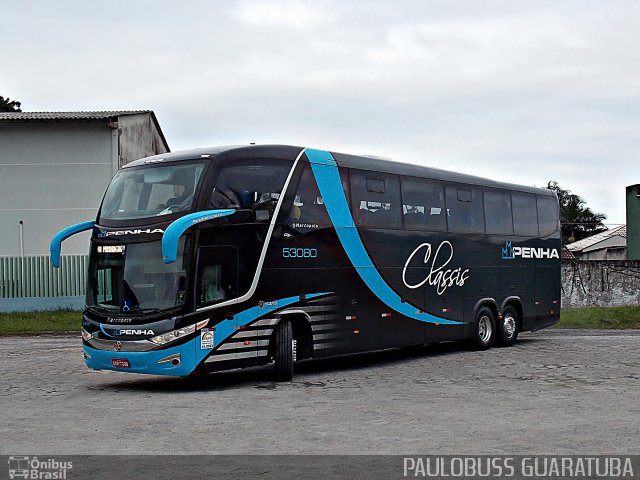 Empresa de Ônibus Nossa Senhora da Penha 53080 na cidade de Guaratuba, Paraná, Brasil, por Paulobuss  Guaratuba. Número da foto: #4211079.