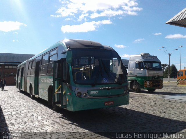 VCG - Viação Campos Gerais 1357 na cidade de Ponta Grossa, Paraná, Brasil, por Lucas Henrique Mendes. Número da foto: #4210776.