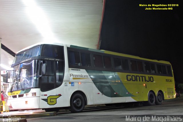 Empresa Gontijo de Transportes 15530 na cidade de João Monlevade, Minas Gerais, Brasil, por Mairo de Magalhães. ID da foto: 4209901.