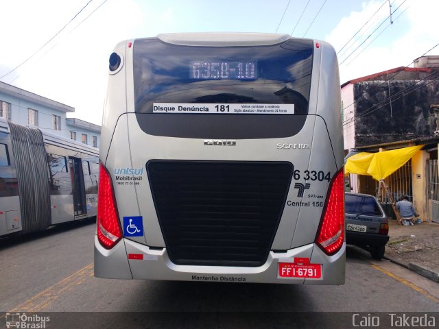 Viação Paratodos > São Jorge > Metropolitana São Paulo > Mobibrasil 6 3304 na cidade de São Paulo, São Paulo, Brasil, por Caio  Takeda. ID da foto: 4211512.