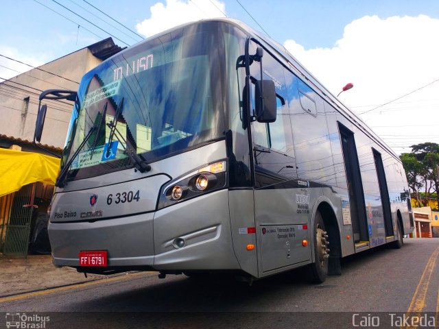 Viação Paratodos > São Jorge > Metropolitana São Paulo > Mobibrasil 6 3304 na cidade de São Paulo, São Paulo, Brasil, por Caio  Takeda. ID da foto: 4211513.