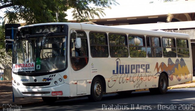 Auto Viação Jauense 1370 na cidade de Jaú, São Paulo, Brasil, por Cristiano Soares da Silva. ID da foto: 4209391.